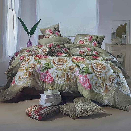Floral Paradise with the Flowers Grove Bed Sheet